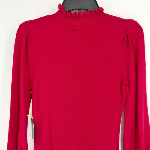 CECE Womens Sweater Dress XS 0-2 Pink Long Sleeve Knit Fit & Flare NWT - Picture 5 of 9